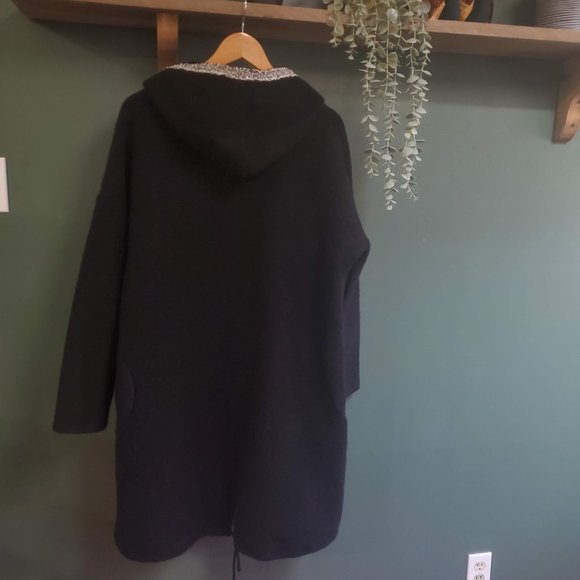 Claudia Collezioni |  Full Length Wool Sweater Coat - Picture 2 of 5